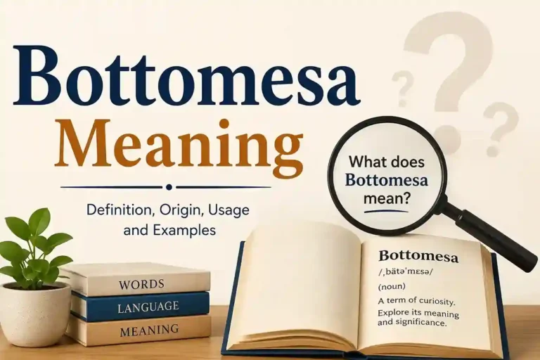 Bottomesa Meaning