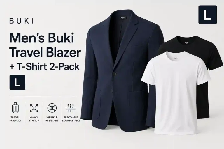 Men’s Buki Travel Blazer + T-Shirt 2-Pack L